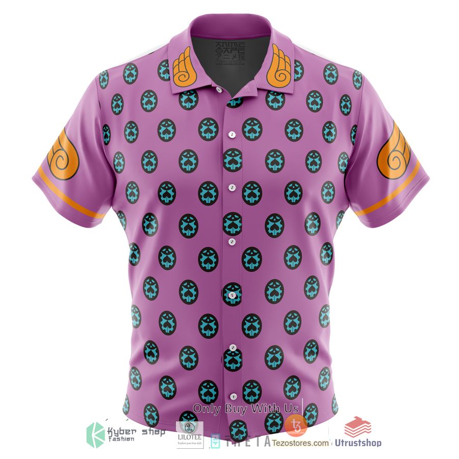 giorno giovanna pattern short sleeve hawaiian shirt 1 97178