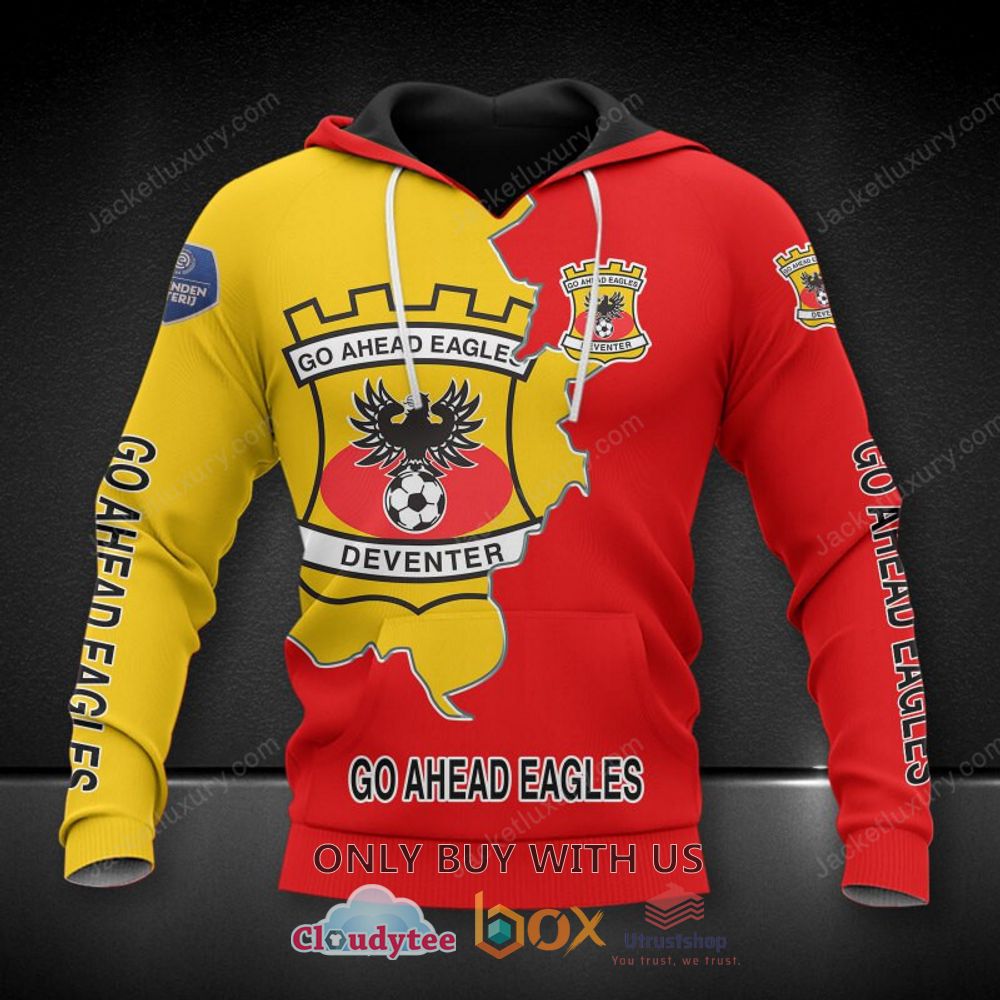 go ahead eagles red yellow 3d hoodie shirt 1 66958