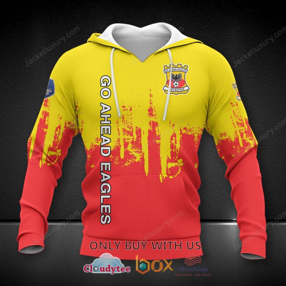 go ahead eagles yellow red 3d hoodie shirt 1 34733