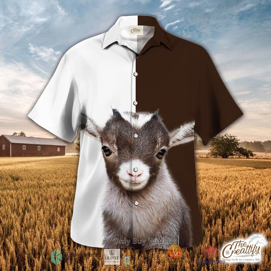 goat cattle black white hawaiian shirt 1 8492