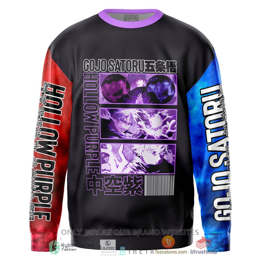 gojo satoru hollow purple jujutsu kaisen slayer streetwear sweatshirt 1 65875