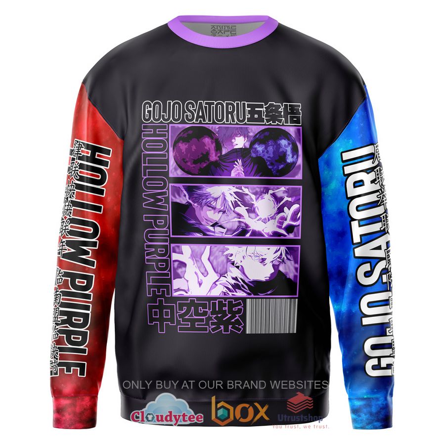 gojo satoru hollow purple jujutsu kaisen slayer sweatshirt sweater 1 12646