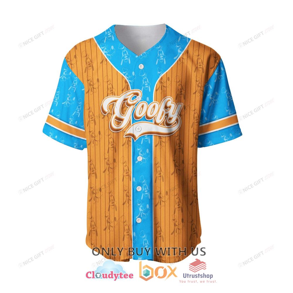 goofy walt disney custom name baseball jersey shirt 2 47509