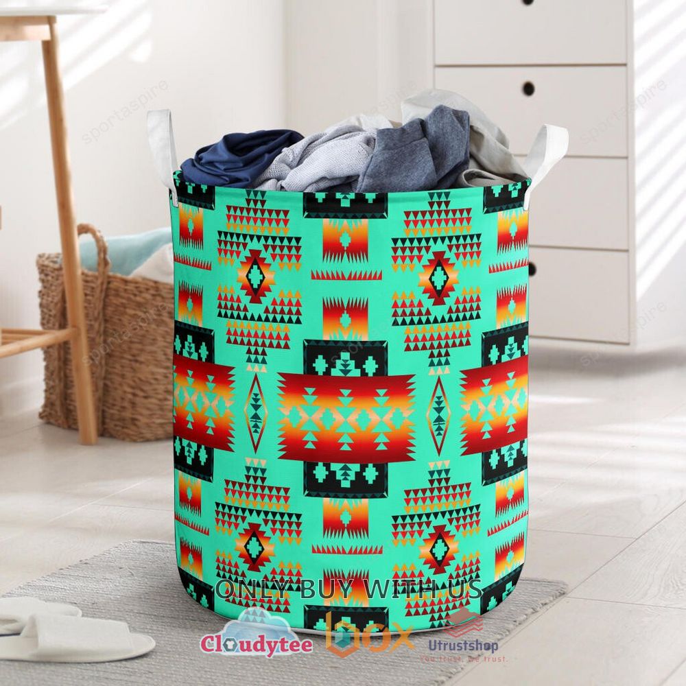 green native tribes pattern laundry basket 1 41175