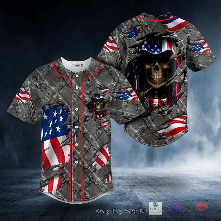 grim reaper american flag patriotic skull baseball jersey 1 98561