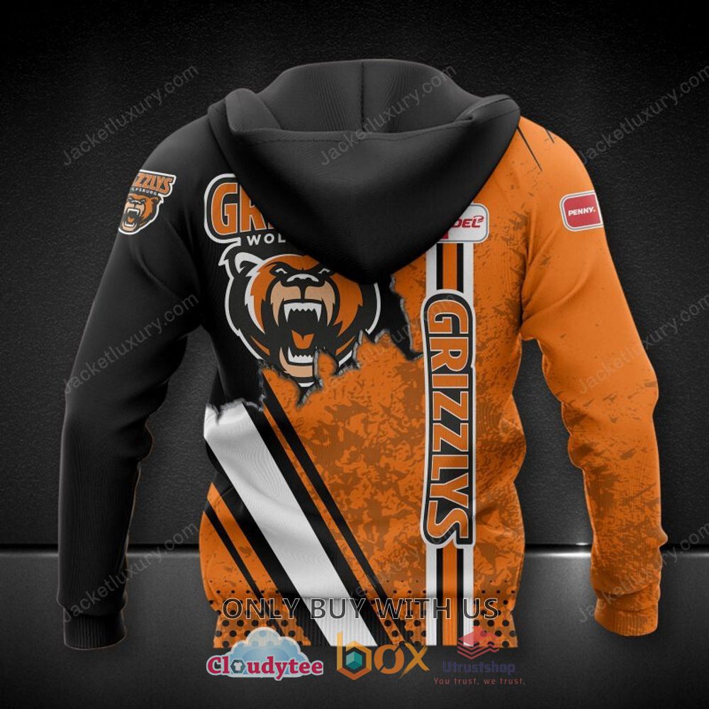 grizzlys wolfsburg orange black 3d hoodie shirt 2 8325