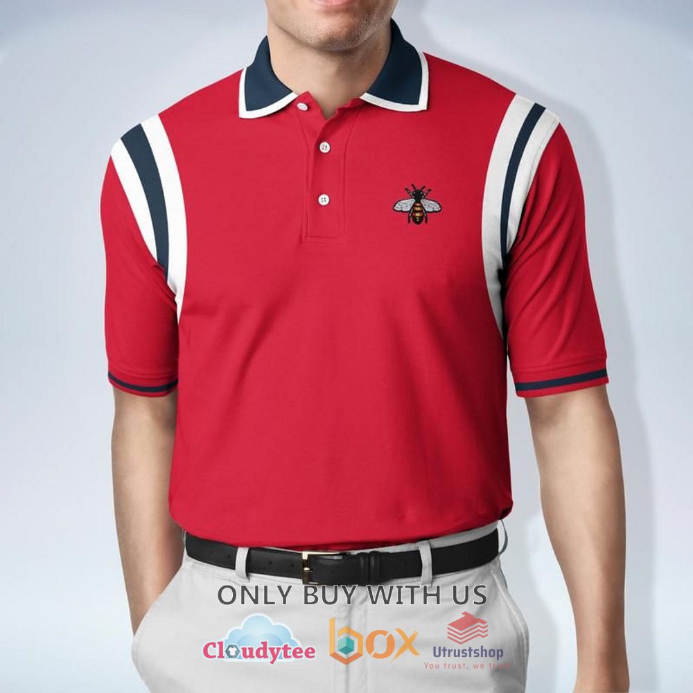 gucci bee red stripes polo shirt 1 59012