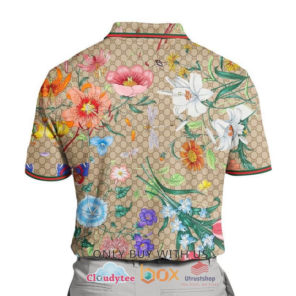 gucci bee with flower polo shirt 2 43604