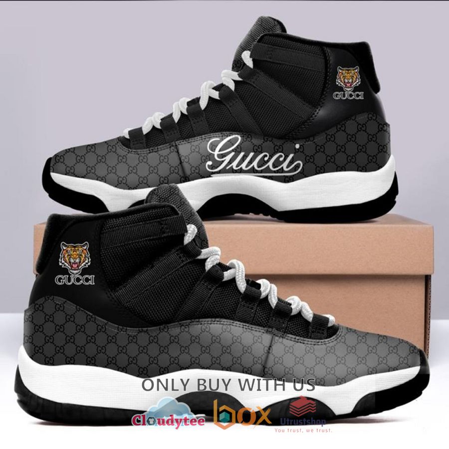 gucci black grey tiger air jordan 11 shoes 1 97512