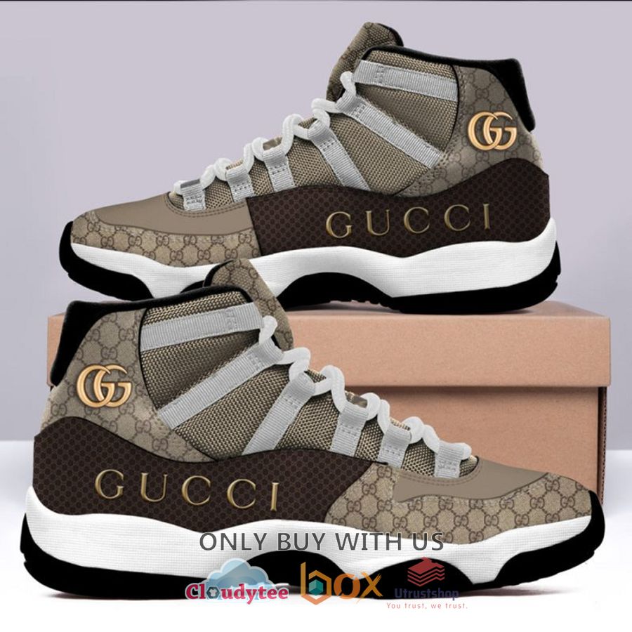 gucci brown grey air jordan 11 shoes 1 80558