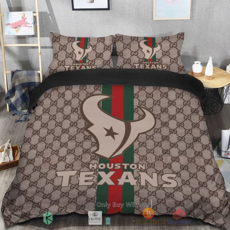 gucci houston texans bedding set 1 72990