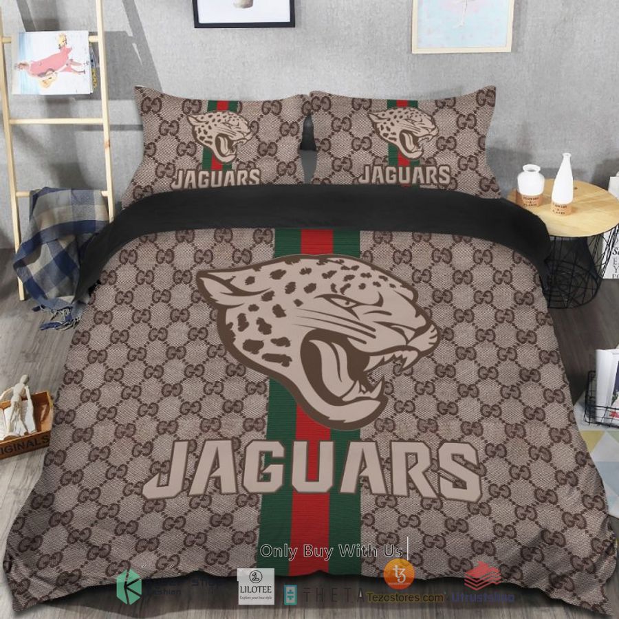 gucci jacksonville jaguars bedding set 1 52651