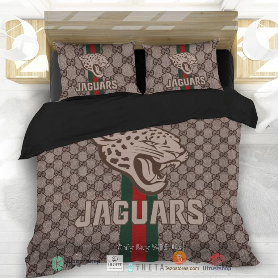 gucci jacksonville jaguars bedding set 2 54870