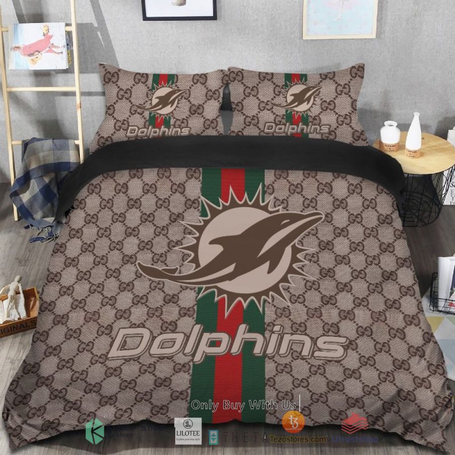 gucci miami dolphins bedding set 1 59218