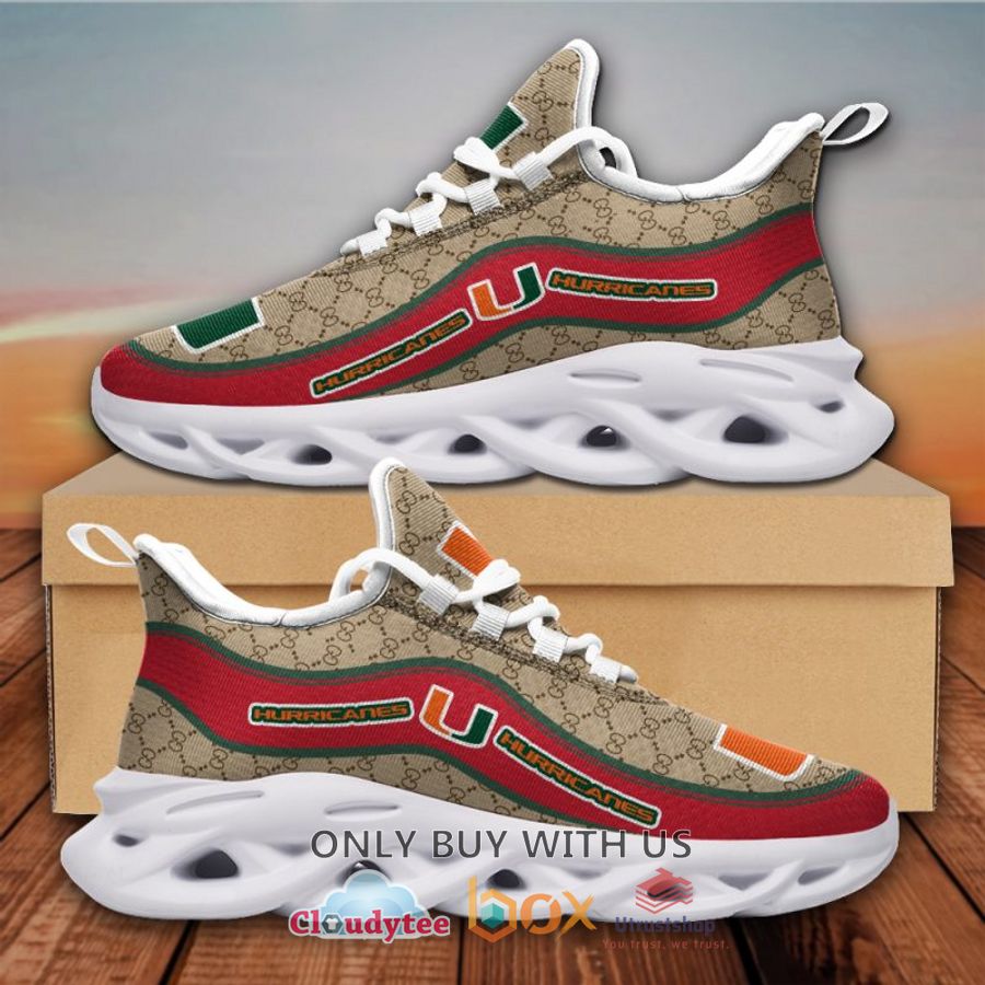 gucci miami hurricanes ncaa clunky max soul shoes 1 69444
