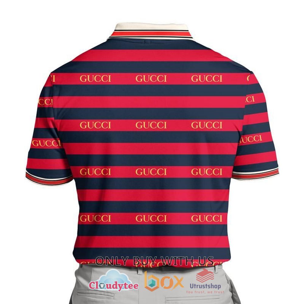gucci navy red stripes polo shirt 2 96352