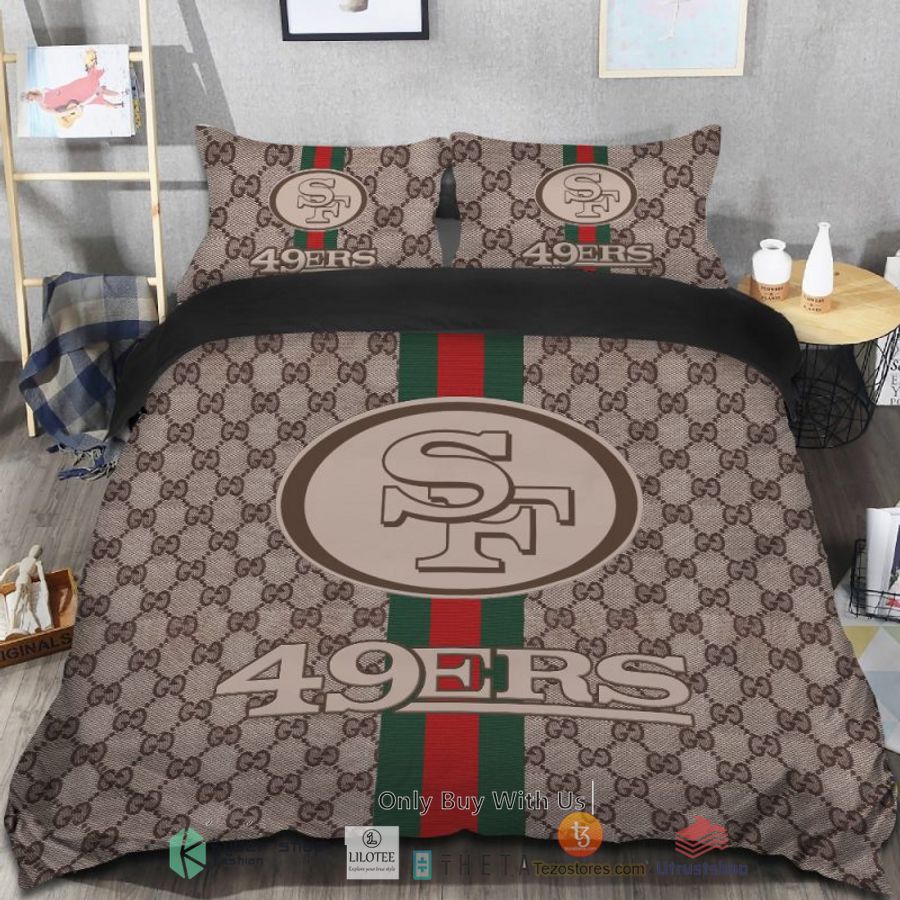 gucci san francisco 49ers bedding set 1 75672