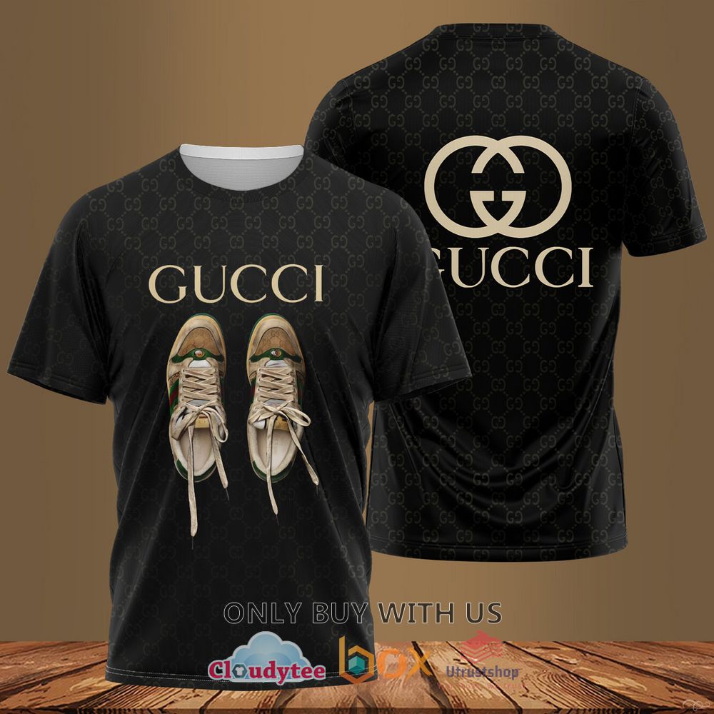 gucci shoes pattern 3d t shirt 1 70099