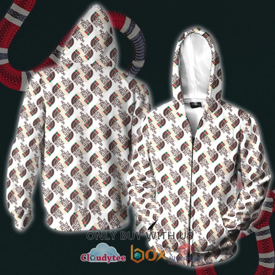gucci snake 3d hoodie zip hoodie 2 95622
