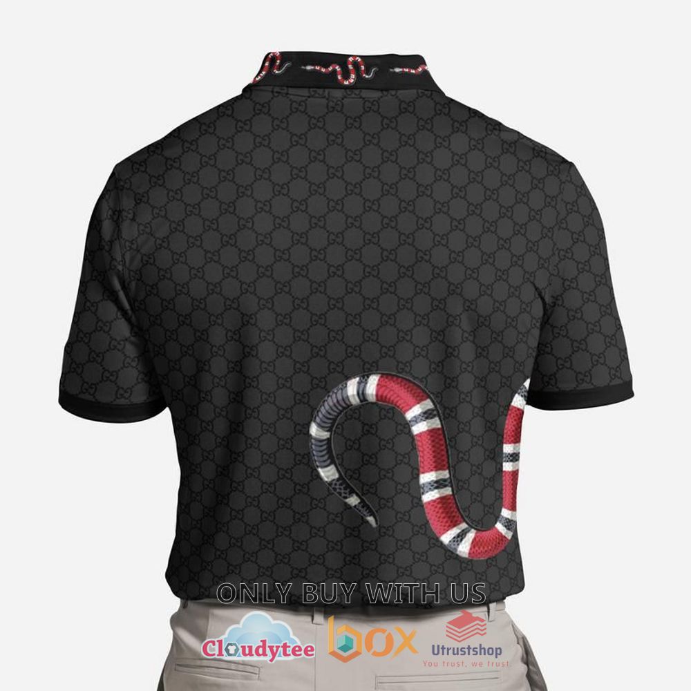 gucci snake black polo shirt 2 6544