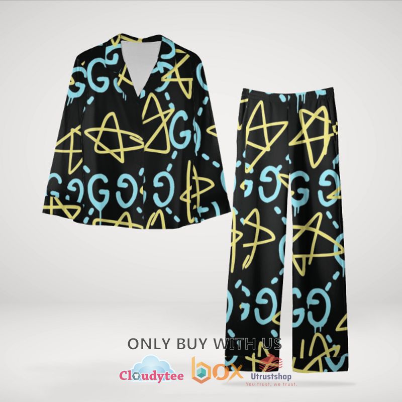 gucci star pattern pajamas set 1 29038