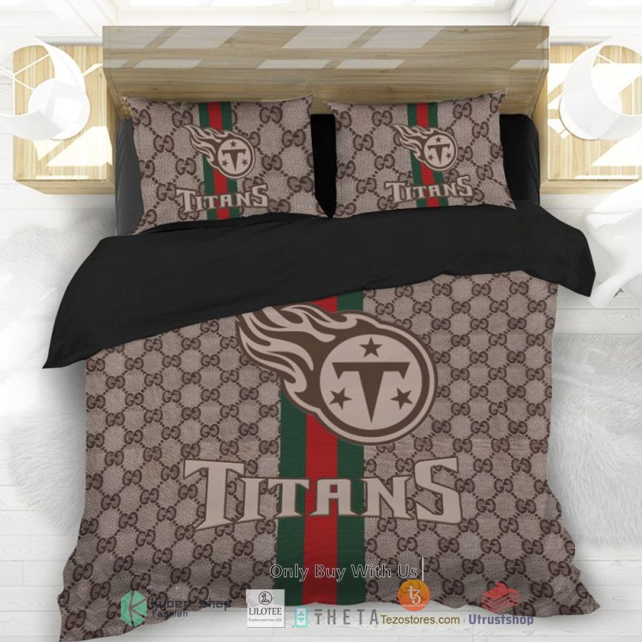 gucci tennessee titans bedding set 2 90383