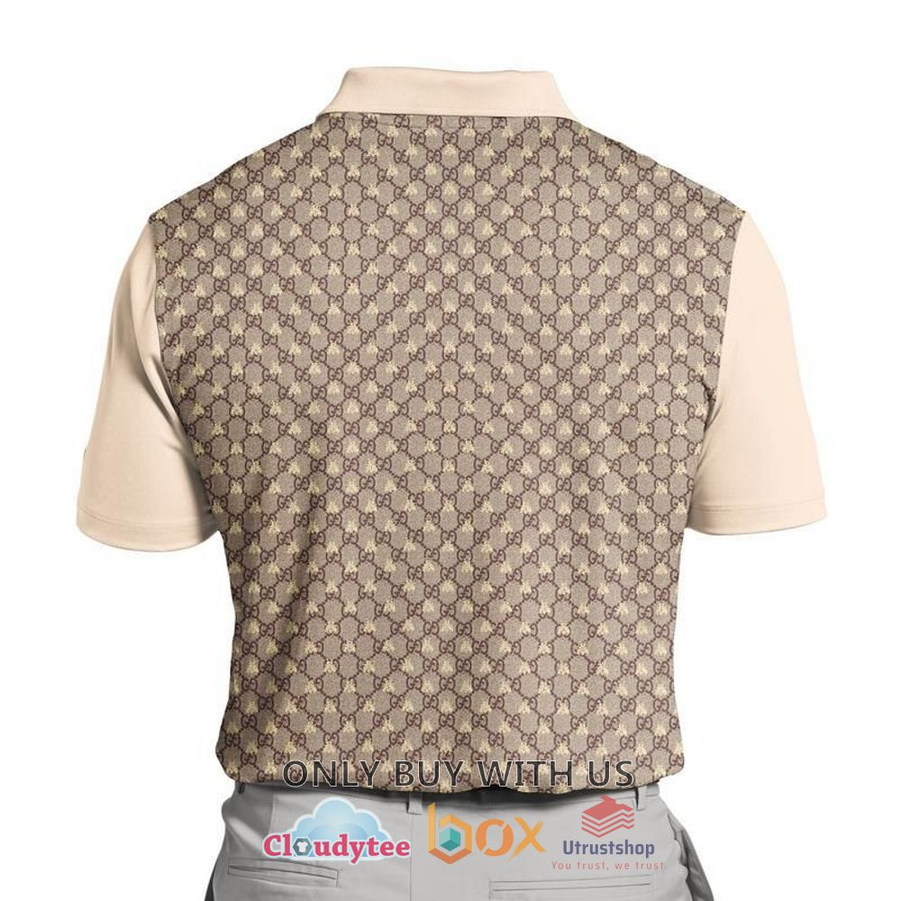 gucci tiger brown pattern polo shirt 2 17283
