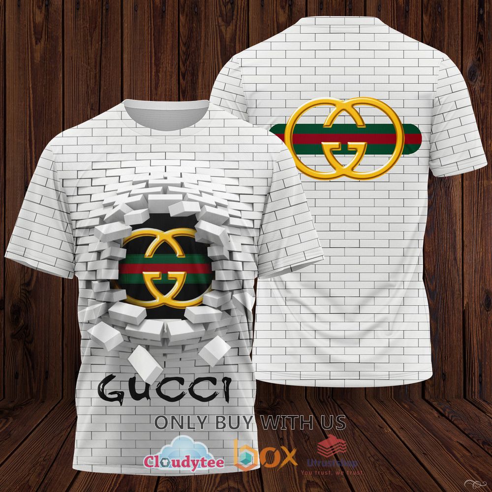 gucci wall pattern 3d t shirt 1 45224
