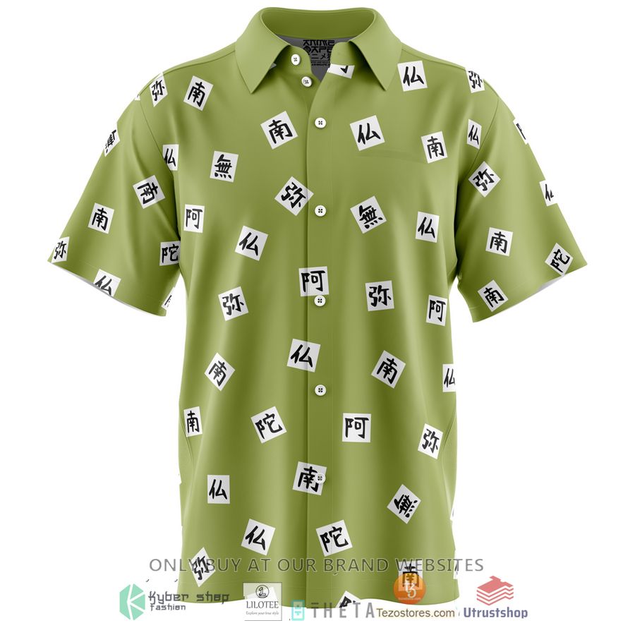 gyomei himejema demon slayer short sleeve hawaiian shirt 1 7061