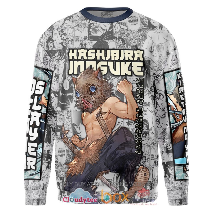 hashibira inosuke manga collage demon slayer sweatshirt sweater 2 41161