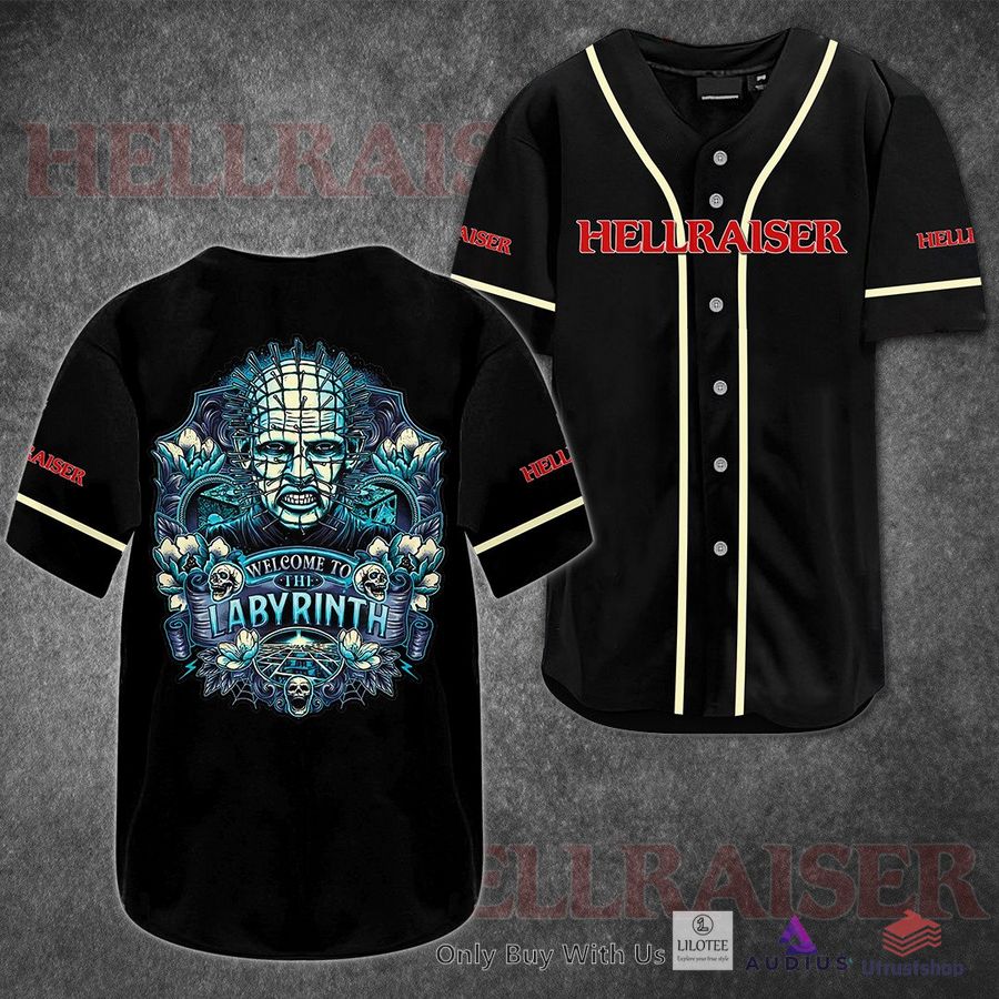 hellraiser welcome to the labyrinth horror movie baseball jersey 1 12107