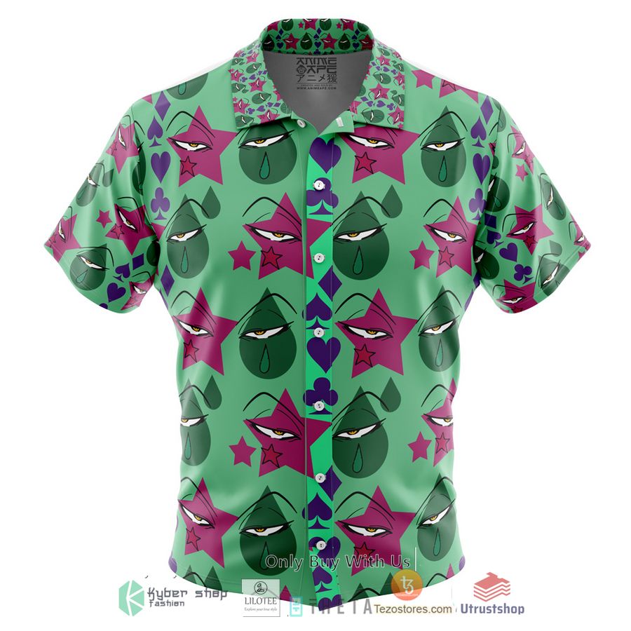 hisoka hunter x hunter short sleeve hawaiian shirt 1 68274
