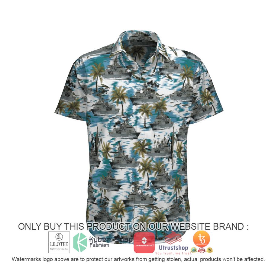 hmas arunta ffh 151 royal australian navy hawaiian shirt beach shorts 1 65678