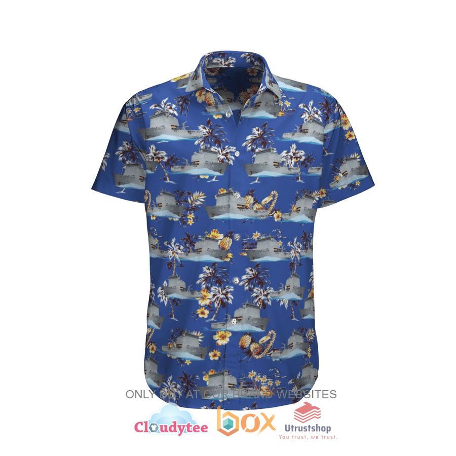 hmas choules royal australian navy hawaiian shirt short 1 80901