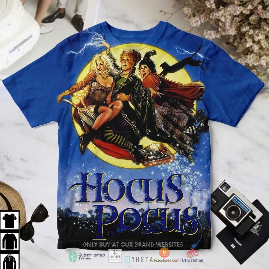 hocus pocus 3 sisters fly to the moon t shirt 1 90573