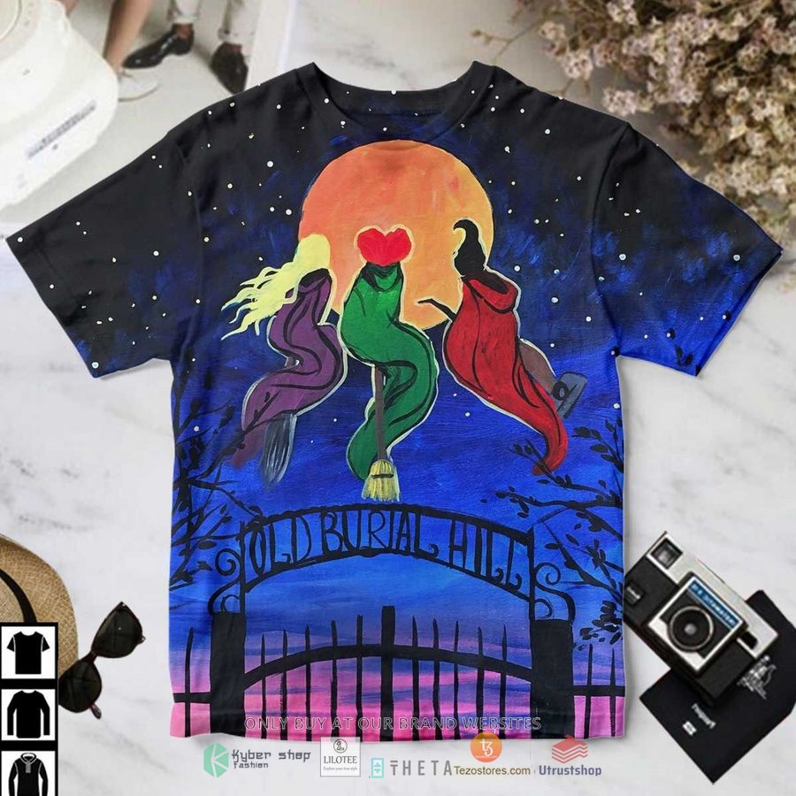 hocus pocus old burial hill moon night t shirt 1 49307