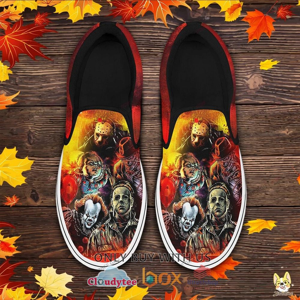 horror movie friends halloween slip on shoes 1 29987