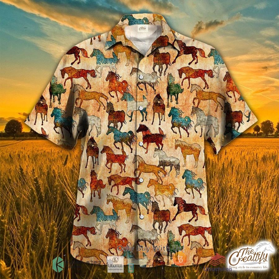 horse retro hawaiian shirt 1 56184