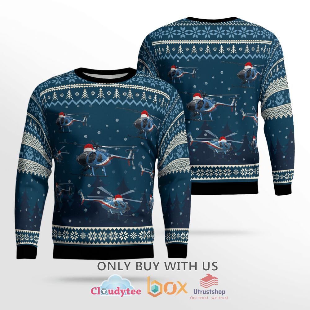 houston police air support 75 fox n8375f christmas sweater 1 31172
