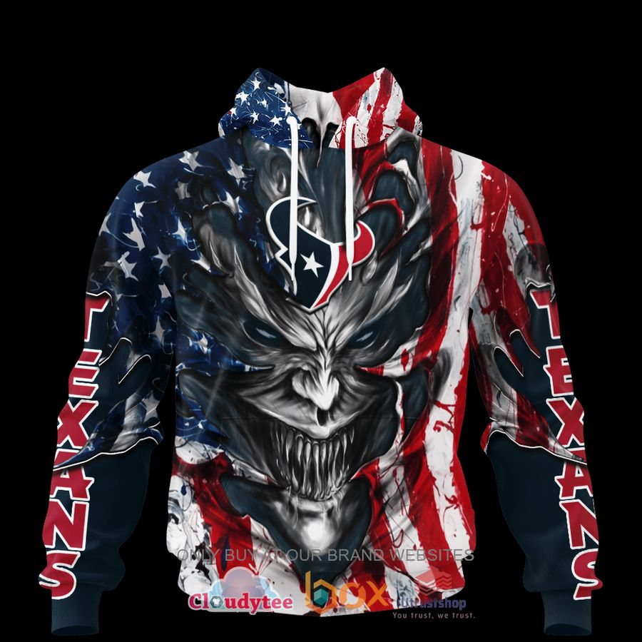 houston texans evil demon face us flag 3d hoodie shirt 1 21344