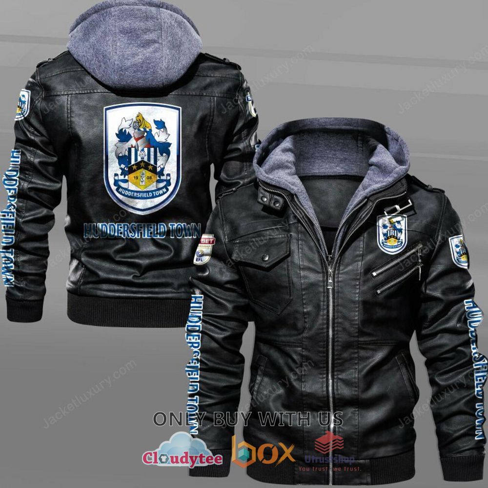 huddersfield town a football club leather jacket 1 23402