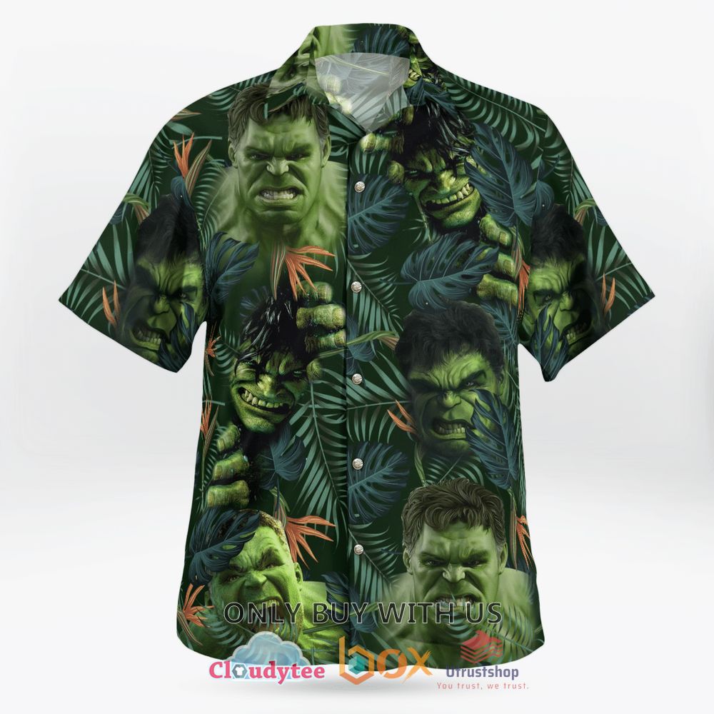 hulk marvel leaves hawaiian shirt 1 40399