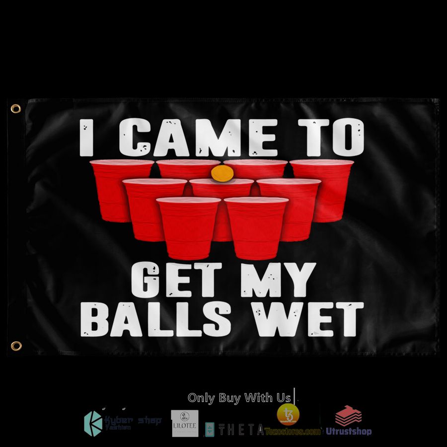 i came to get my balls wet flag 1 92549