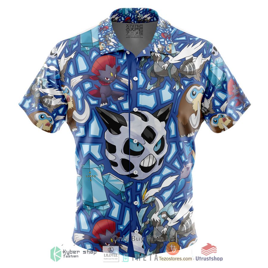 ice type pokemon short sleeve hawaiian shirt 1 52601