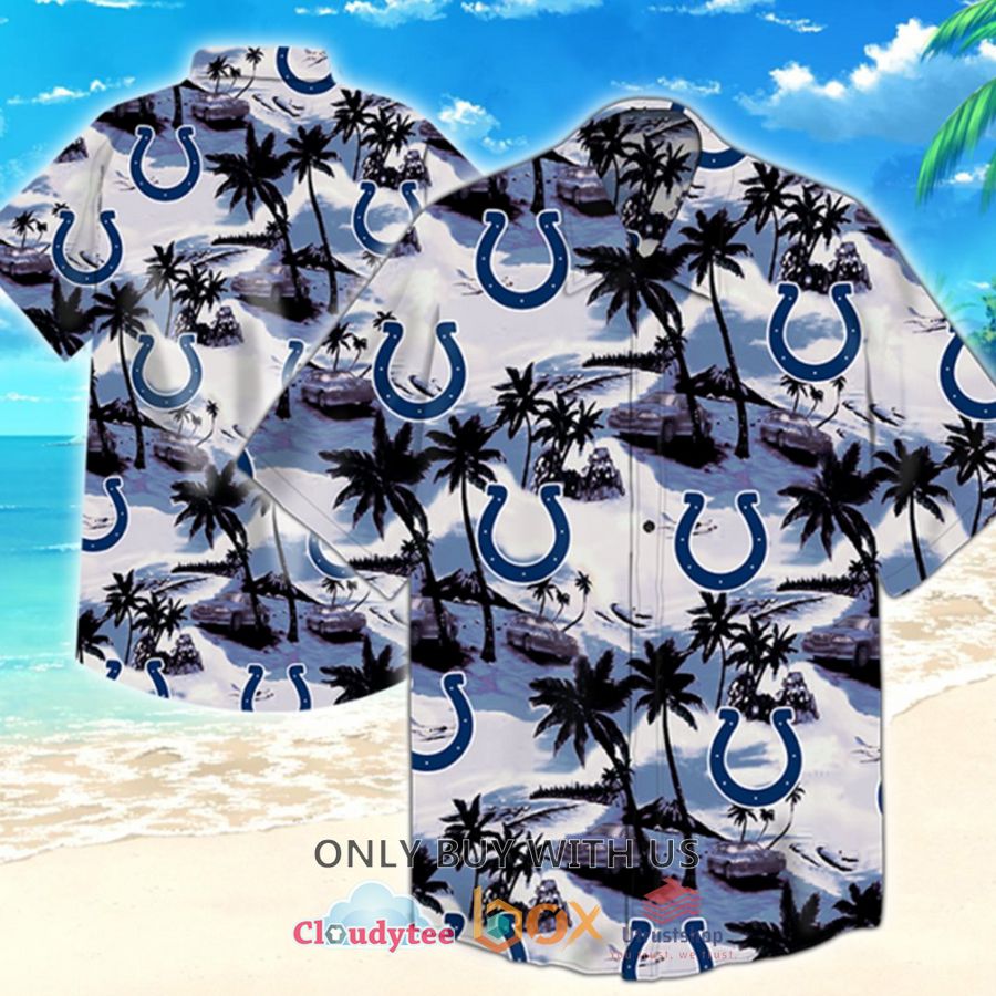 indianapolis colts palm tree hawaiian shirt 1 84709