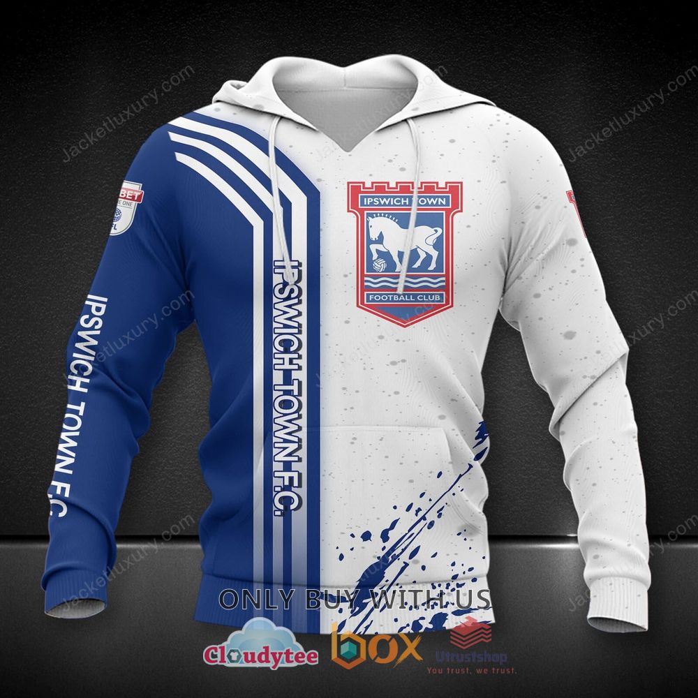 ipswich town f c blue white 3d shirt hoodie 2 45759