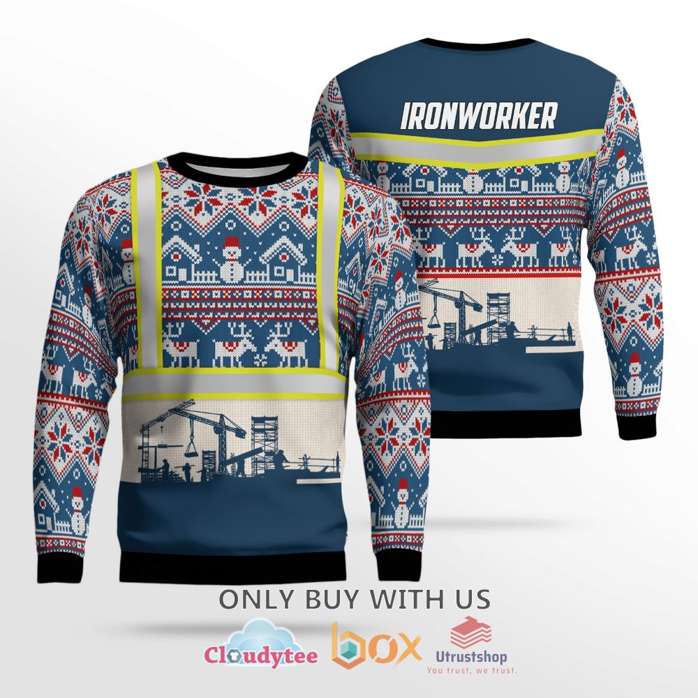ironworkers navy christmas sweater 1 73239