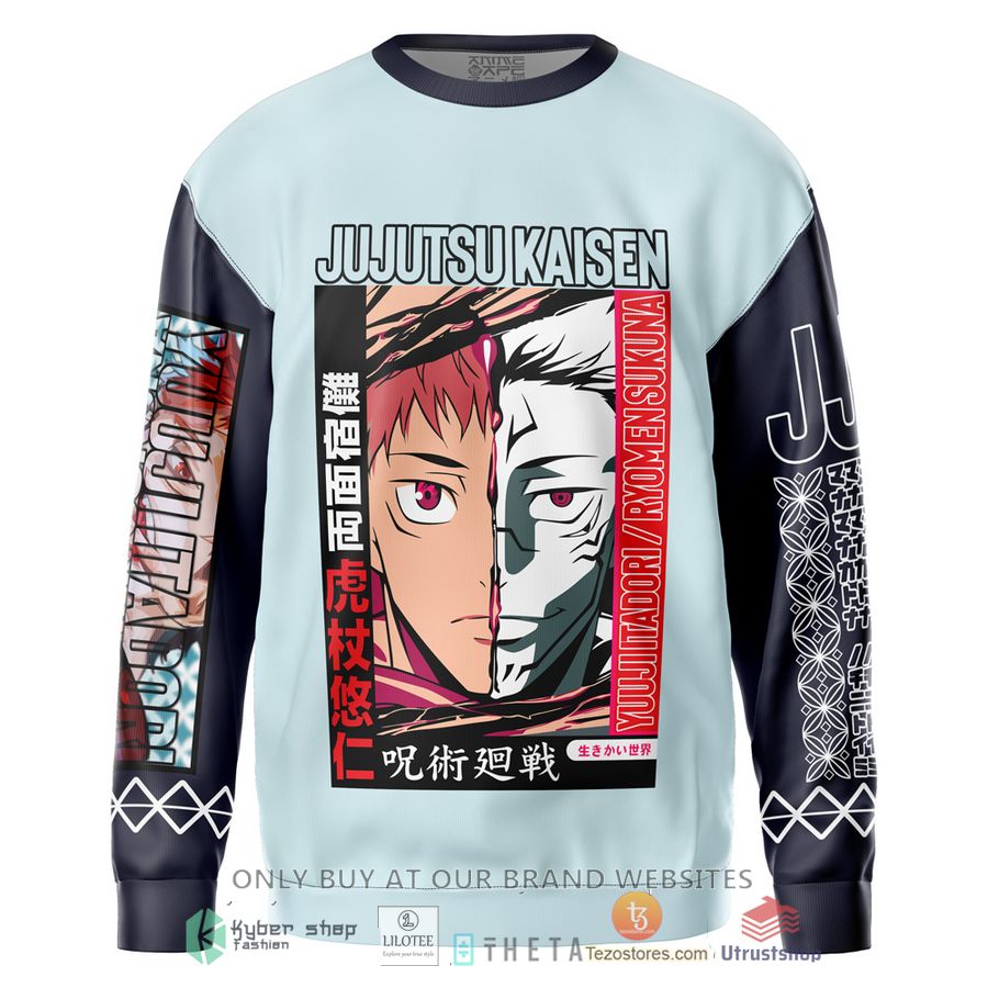 itadori yuuji x ryomen sukuna jujutsu kaisen slayer streetwear sweatshirt 1 32309