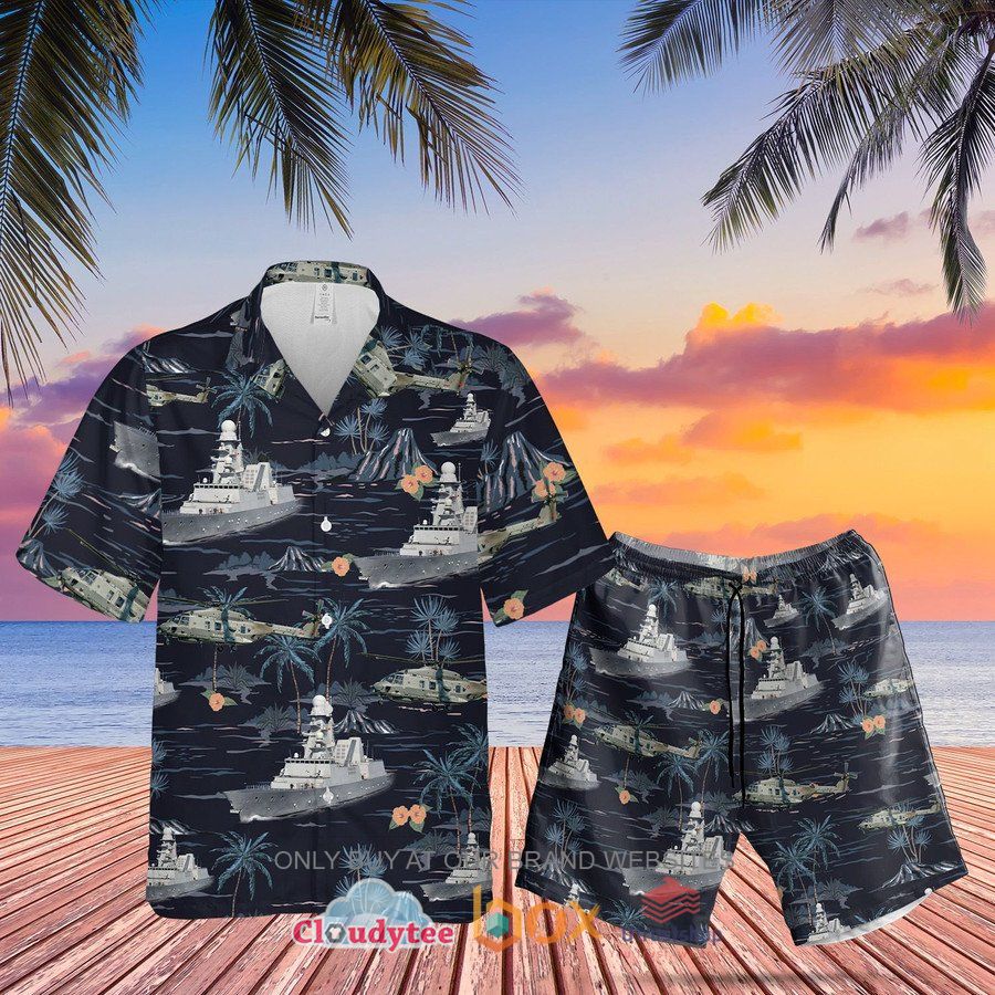 italian navy andrea doria and nh90 hawaiian shirt short 1 87825