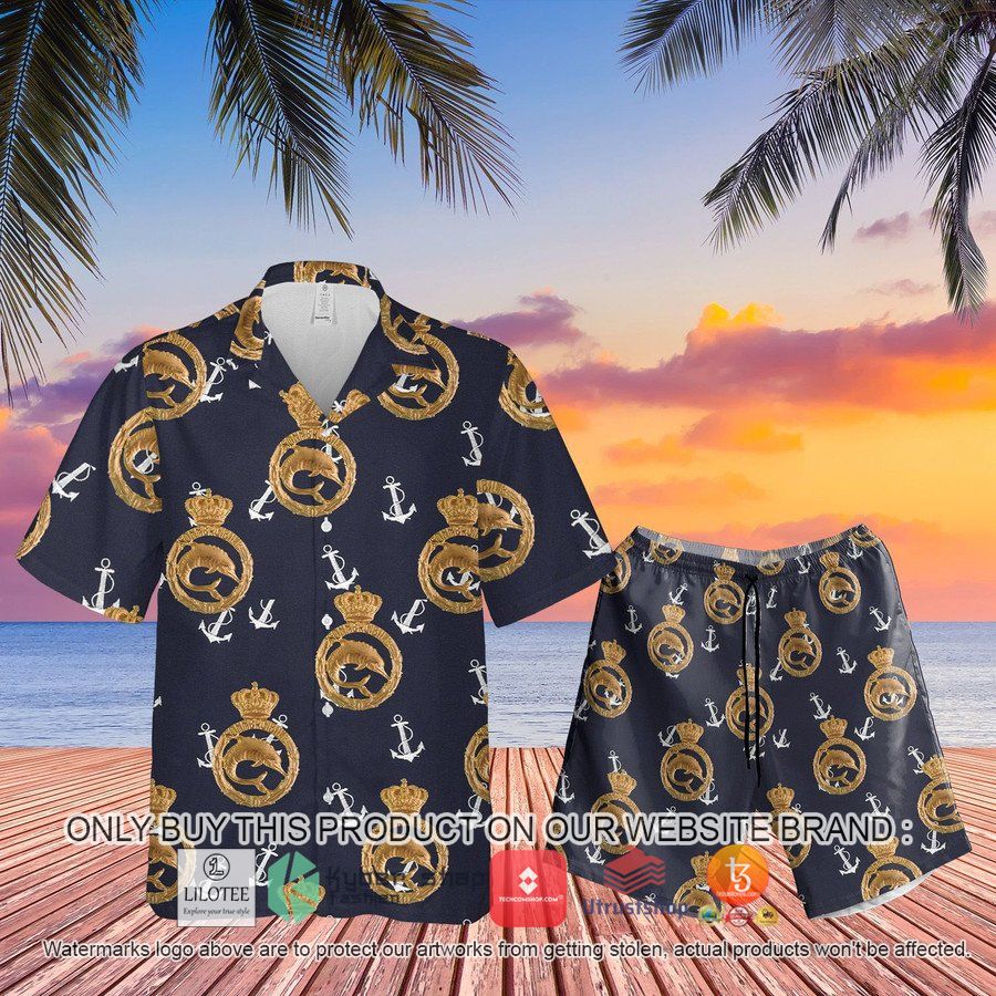 italian navy submarine dolphins badge pin hawaiian shirt beach shorts 2 52804